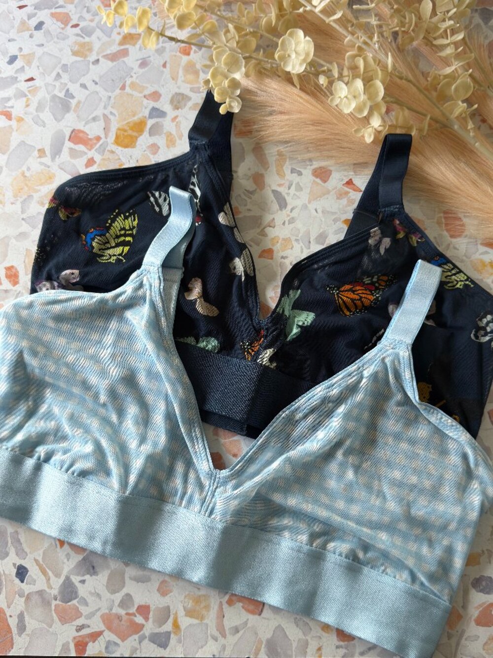 Parade | Butterfly Mesh & Blue Gingham Bralette Bundle | Size 2+